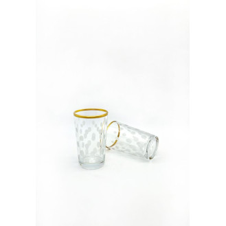 Özcam Kristal D-2303 6 Parça 6 Kişilik Dekorlu Kahve Yanı Su Bardağı